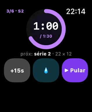 Watch: descanso entre séries