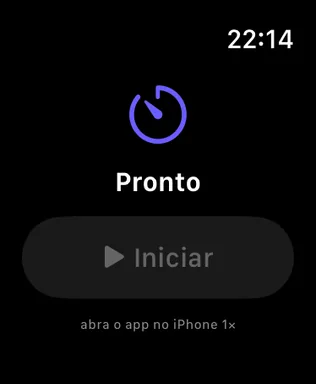 Watch: foco pronto para começar